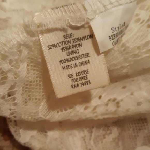 ADIVA White lace top size L NWOT - Picture 9 of 10